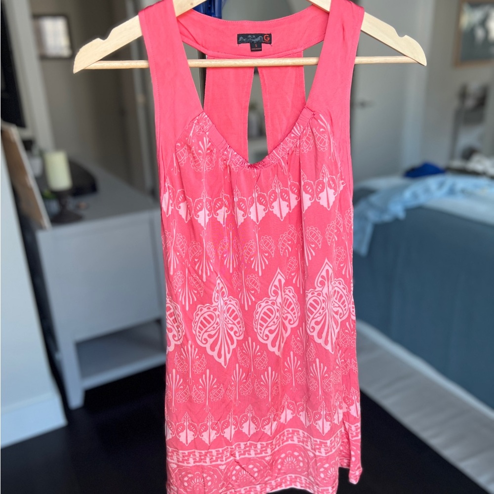 G by Guess Keyhole Back Sleeveless Tank